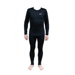 Термобілизна чоловіча Tramp Warm Soft комплект (футболка+штани) L/XL, чорний, код: UTRUM-019-black-L/XL