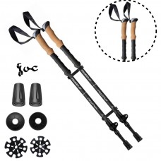 Трекінгові палиці PowerPlay Friluftsliv Black/White 80-135 см (пара), код: PP_9107_FRILUFTSLIV Трекінгові палиці PowerPlay Friluftsliv Black/White 80-135 см (пара), код: PP_9107_FRILUFTSLIV