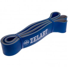 Гума для підтягувань двошаровий Zelart Dual Power Band L 2080x45x4,5 мм синій, код: FI-0911-7_BL