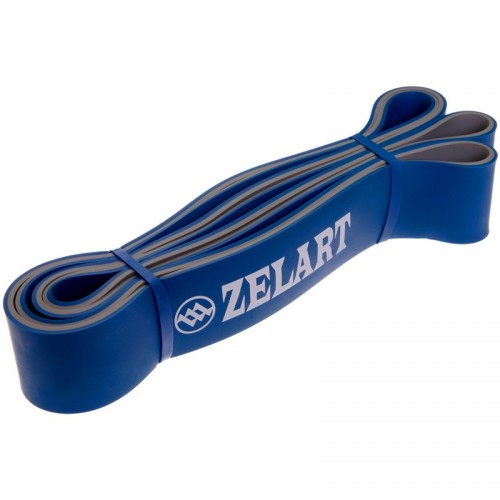 Гума для підтягувань двошаровий Zelart Dual Power Band L 2080x45x4,5 мм синій, код: FI-0911-7_BL