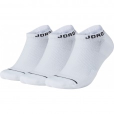 Баскетбольні шкарпетки короткі Jordan Jumpman Dri-Fit No-Show 3PPK M, 3 пари, білий, код: 2024012200201