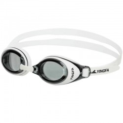 Окуляри для плавання дорослі Yingfa чорний-білий, код: Y6600AF_BKW
