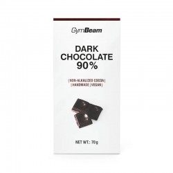 Чорний шоколад GymBeam 90%, 70 г, код: 8586024621008