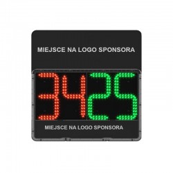 Електронне табло для зміни гравців YakimaSport двостороннє з подвійним місцем для логотипу спонсора + валіза, код: 100590-IN