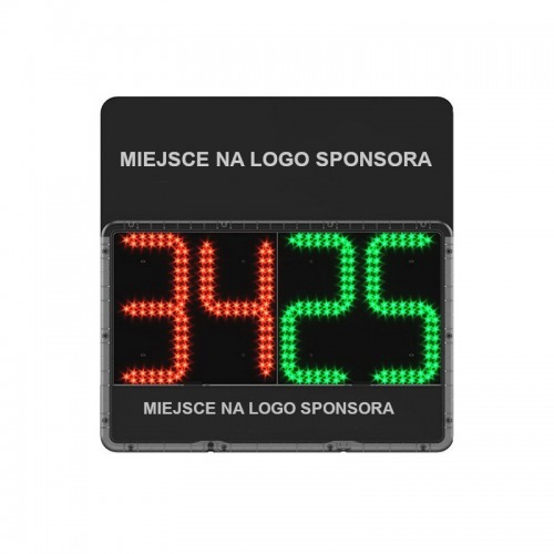Електронне табло для зміни гравців YakimaSport двостороннє з подвійним місцем для логотипу спонсора + валіза, код: 100590-IN