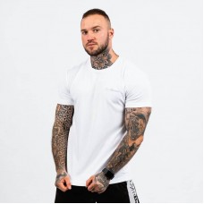 Футболка чоловіча GymBeam TRN White XXXL, білий, код: 119737-GB