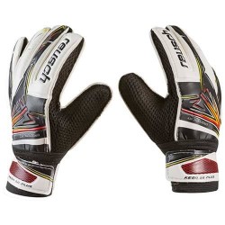Воротарські рукавички PlayGame Latex Foam Reusch, розмір 6, чорно-білий, код: GGLF-RH6-WS