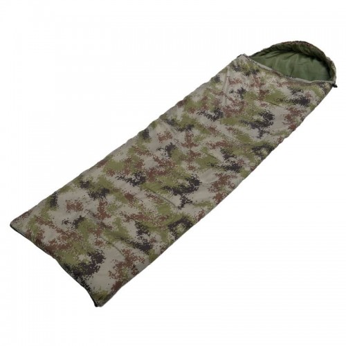 Спальний мішок ковдру з капюшоном Camping камуфляж сірий, код: SY-7374 Спальний мішок ковдру з капюшоном Camping камуфляж сірий, код: SY-7374