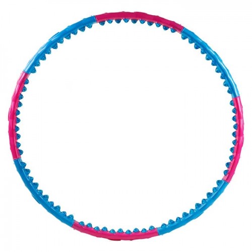 Обруч масажний розбірний FitGo 2 ряди кульок, червоний, код: 6008-WS Обруч масажний розбірний FitGo 2 ряди кульок, червоний, код: 6008-WS