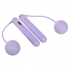 Скакалка бездротова розумна FitGo 3в1 з кулями ø6см, тросом та лічильником калорій, фіолетовий, код: FI-0782_V