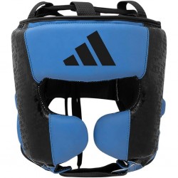 Шолом боксерський Adidas Combat 50 L, чорний-синій, код: 15559-1083