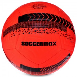 М"яч футбольний Habryd Soccermax FIFA №5 PU червоний-чорний, код: FB-3113_R-S52