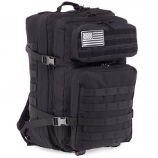 Рюкзак тактический штурмовой трехдневный Tactical 35 літрів, чорний, код: ZK-5507_BK