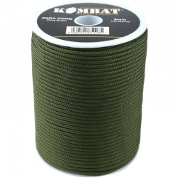 Паракорд Kombat Paracord Reel 100 м, оливковий, код: kb-pcr-olgr