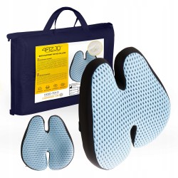 Ортопедична подушка 4Fizjo для спини 410×400х90 мм, блакитний-чорний, код: 4FJ0533