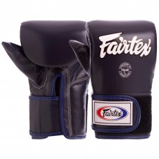 Снарядні рукавички шкіряні Fairtex XL синій, код: TGT7_XLBL-S52