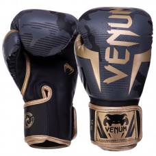 Рукавички боксерські Venum Elite Boxing на липучці 10 унцій, камуфляж, код: VN1392-535_10K