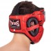 Шолом боксерський з повним захистом шкіряний Twins XL, чорний-червоний, код: BO-0774_XLR Шолом боксерський з повним захистом шкіряний Twins XL, чорний-червоний, код: BO-0774_XLR