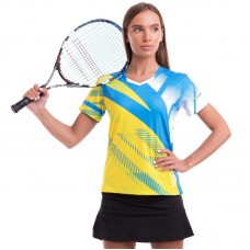 Форма для великого тенісу жіноча Lingo XL, зріст 160-165, блакитний-жовтий, код: LD-1835B_XLNY