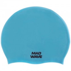 Шапочка для плавання силіконова для дорослих MadWave Light Big блакитний, код: M053113_N