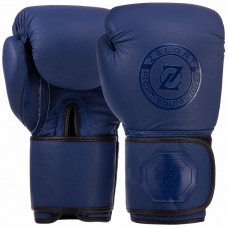 Рукавички шкіряні боксерські Zelart 10 унцій, синій, код: VL-3074_10BL-S52