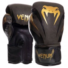 Рукавички боксерські шкіряні Venum Impact 16 унцмй, хакі-золотий, код: VN03284-230_16Y-S52 Рукавички боксерські шкіряні Venum Impact 16 унцмй, хакі-золотий, код: VN03284-230_16Y-S52