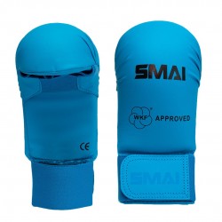 Рукавички для карате Smai WKF, розмір M, синій, код: 1353-56