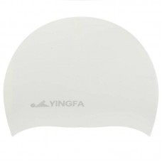 Шапочка для плавання силіконова для дорослих Yingfa L, білий, код: C0081_LW
