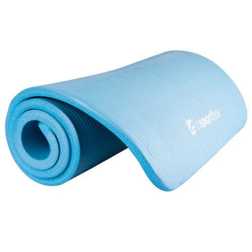 Антиковзуючий килимок для вправ Insportline Fity товстий і м’який 1400x610x15 мм, синій, код: 7762-3-EI