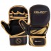 Рукавички для змішаних єдиноборств Zelart розмір M, чорний-золотий, код: BO-3393_MBKG