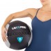 М"яч набивний медичний для кросфіту LiveUp 8кг, чорний-сірий, код: LP8100-8