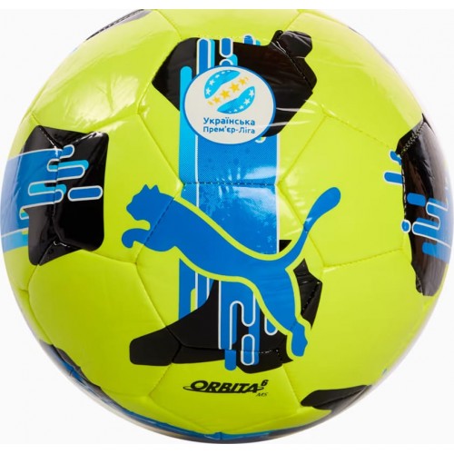 М"яч футбольний Puma Orbita UPL (MS) №5, жовтий-синій, код: 4067982252977 М"яч футбольний Puma Orbita UPL (MS) №5, жовтий-синій, код: 4067982252977