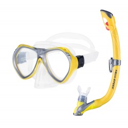 Набір для плавання (маска та трубка) Aqua Speed Aura+Evo жовтий, код: 5908217655745