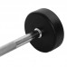 Штанга фіксована пряма обрезиненная Zelart Rubber Coated Barbell 15 кг, код: TA-2685-15-S52