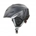 Шлем горнолыжный с механизмом регулировки Moon M-L/55-61 см, черный-белый, код: MS-6287_BKW-S52