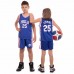 Форма баскетбольна підліткова PlayGame NB-Sport NBA Phila 25 2XL (16-18 років), рост 160-165см, синій-білий, код: BA-0927_2XLBLW