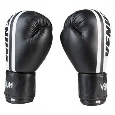 Боксерские перчатки Venum 12oz, черный., код: VM19-12BL-WS