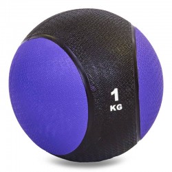 Медбол Record Medicine Ball 1 кг, чорний-фіолетовий, код: C-2660-1_V Медбол Record Medicine Ball 1 кг, чорний-фіолетовий, код: C-2660-1_V