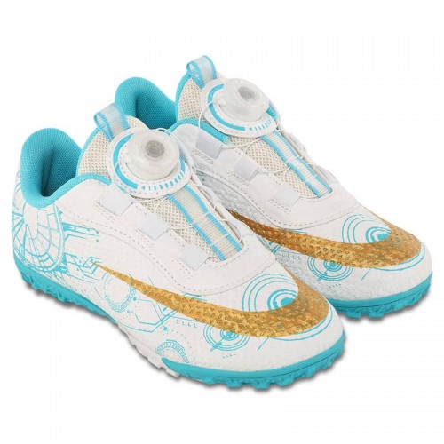 Сороконіжки футбольні дитячі PlayGame розмір 34, білий-блакитний, код: D04-3_34