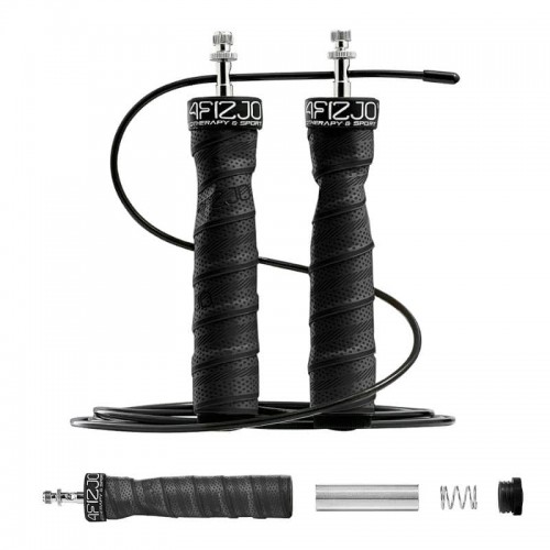 Скакалка швидкісна для кросфіту 4FIZJO Speed Rope PRO+ 300 см, Black, код: P-5907739313164