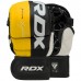 Рукавиці для ММА (Греплінгові рукавички) RDX T6 Plus Rex Yellow S , код: GGR-T6Y-S+