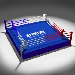 Боксерський ринг професійний Sportko 7х7х0,6м канати 6,1х6,1м, код: 6833-SK