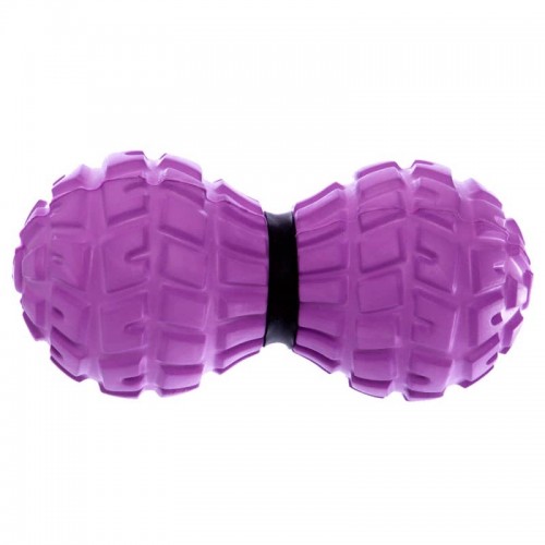 М"яч масажний для спини FitGo DuoBall Massage Ball 136x60 мм, фіолетовий, код: FI-8231_V