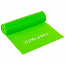 Стрічка еластична для фітнесу та йоги Zelart 1800х150х0,6 мм, салатовий, код: FI-5365-4