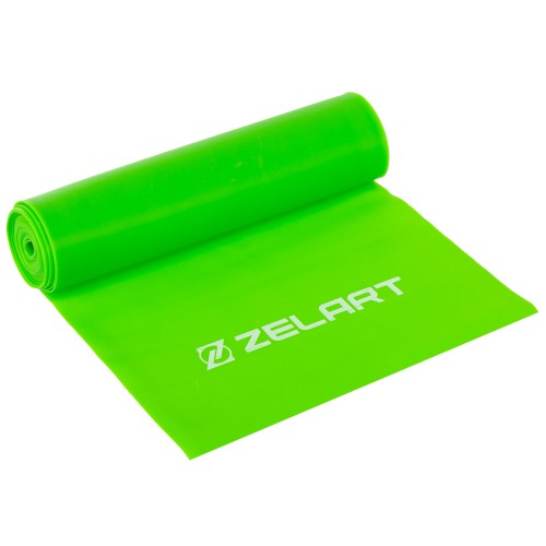 Стрічка еластична для фітнесу та йоги Zelart 1800х150х0,6 мм, салатовий, код: FI-5365-4