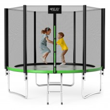 Батут із зовнішньою сіткою 4Fizjo Classic 10FT 312 см Black/Green, код: P-5907739314130