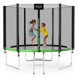 Батут із зовнішньою сіткою 4Fizjo Classic 10FT 312 см Black/Green, код: P-5907739314130