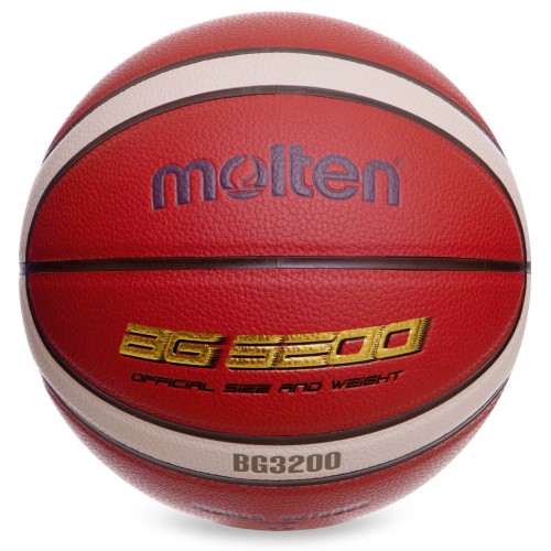 М"яч баскетбольний Molten PU помаранчевий-синій, код: B7G3200-1-S52