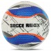 М"яч футбольний Soccermax №5 PU, білий-синій, код: FB-4212