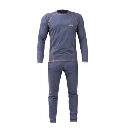 Комплект термобілизни чоловіча Tramp Microfleece (футболка+штани) L, сірий, код: UTRUM-020-grey-L